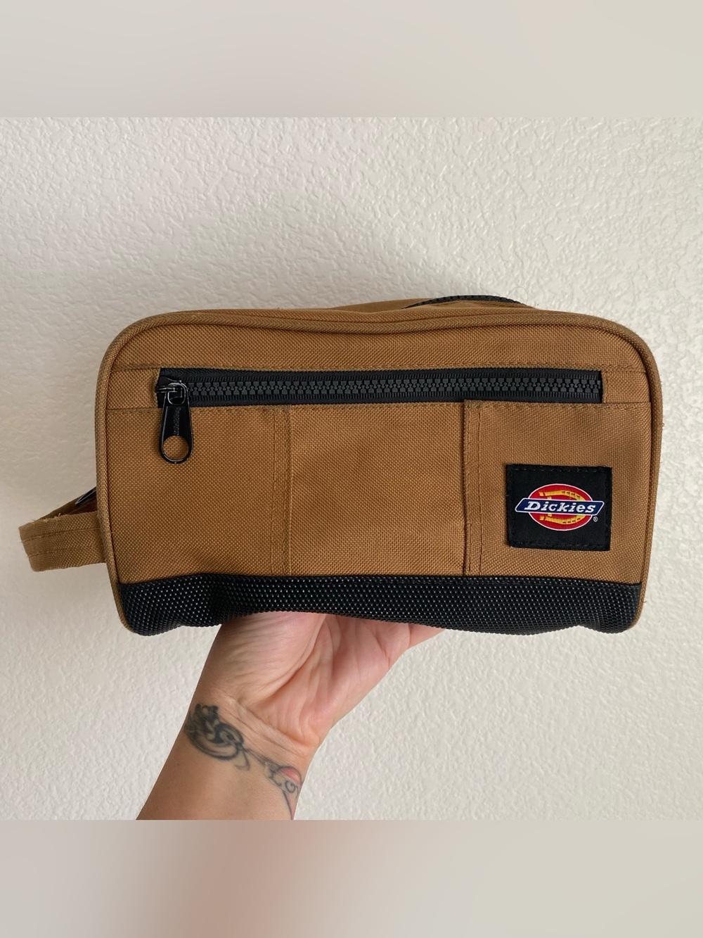 Dickies Work Travel Dopp Kit Bag Brown Duck